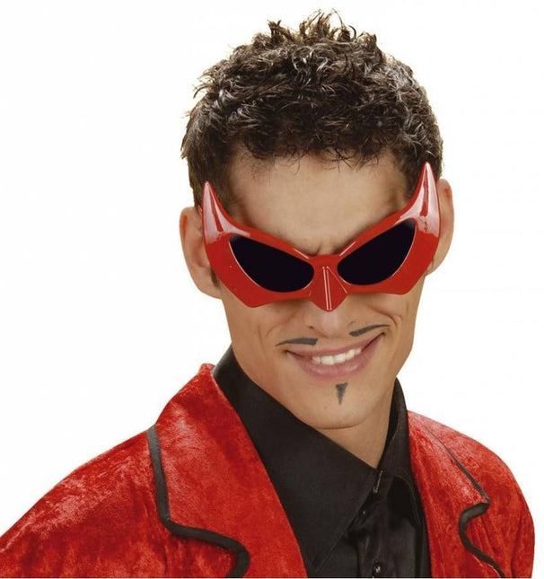 Halloweenaccessoires: Bril duivel