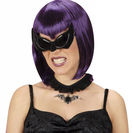 Halloweenaccessoires: Bril vleermuis