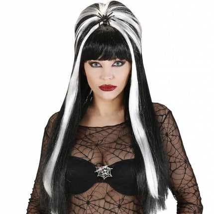 Halloweenaccessoires broche spinneweb met spinnen