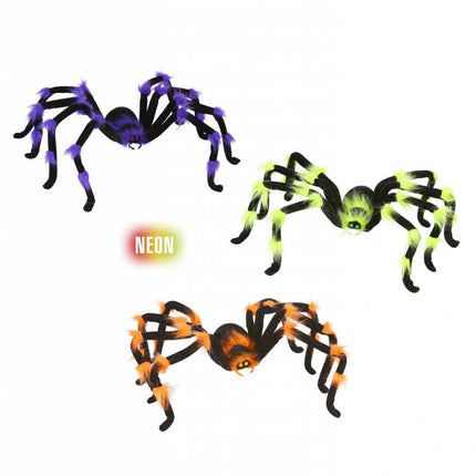 Halloweenaccessoires buigbare harige spin 75cm3