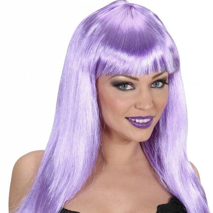 Halloweenaccessoires combi lippenstift en nagellak paars