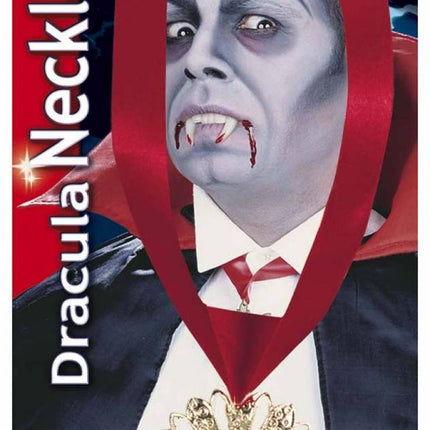 Halloweenaccessoires decoratie ketting met steen