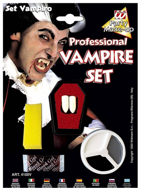 Halloweenaccessoires dracula make-up set