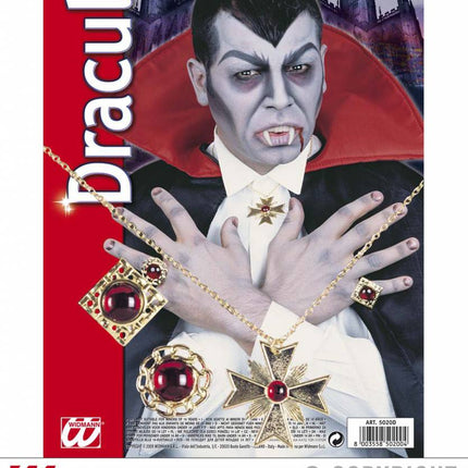Halloweenaccessoires: Draculaset