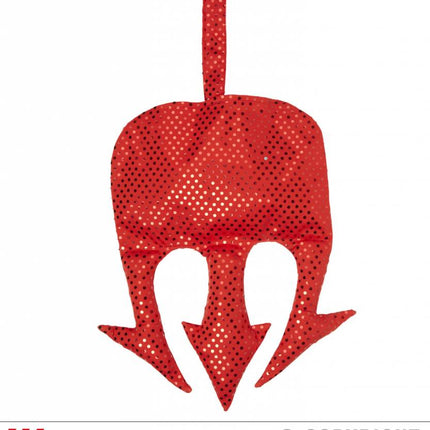Halloweenaccessoires duivel drietand handtas