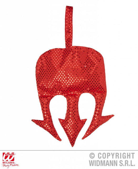 Halloweenaccessoires duivel drietand handtas