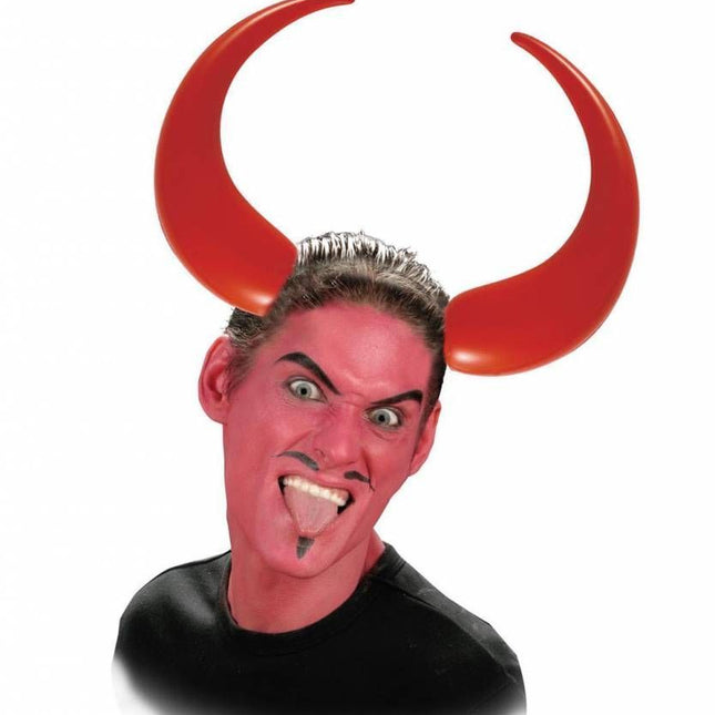 Halloweenaccessoires duivelshoorn opblaasbaar