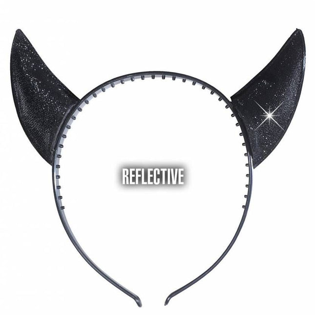 Halloweenaccessoires: Duivelshoorntjes reflecterend