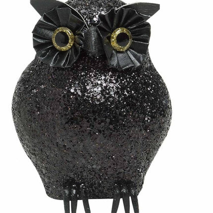 Halloweenaccessoires: Glitter dieren: Uil