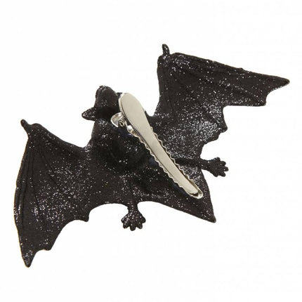 Halloweenaccessoires glitter vleermuis haarclip