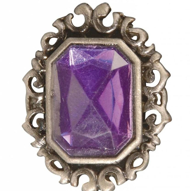 Halloweenaccessoires: Gothic ring met gemsteen