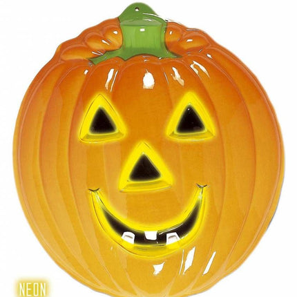Halloweenaccessoires grote pompoen wanddecoratie 58x50 cm