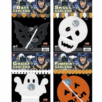 Halloweenaccessoires guirlande 3mtr papier