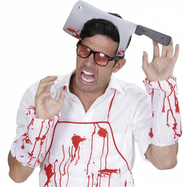 Halloweenaccessoires hakmes door hoofd