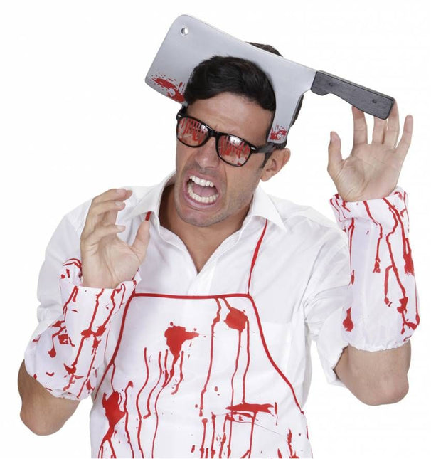 Halloweenaccessoires hakmes door hoofd