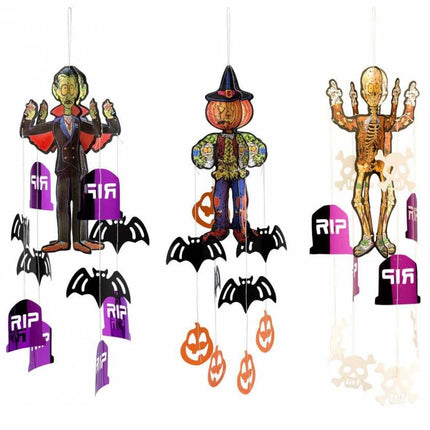 Halloweenaccessoires halloween hanger met decoraties