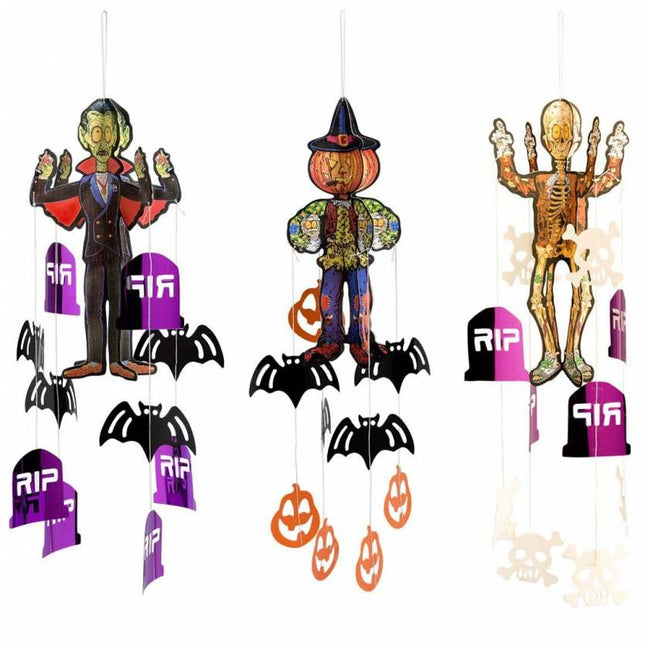 Halloweenaccessoires halloween hanger met decoraties