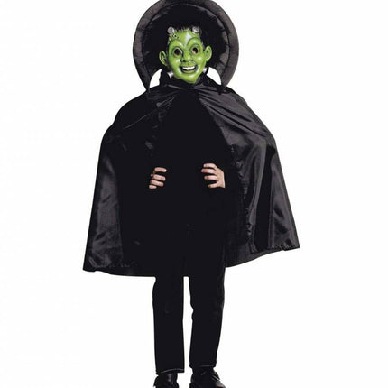 Halloweenaccessoires halloweenmasker kind met cape en kraag