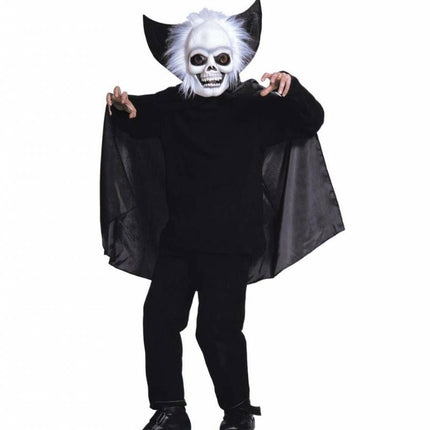 Halloweenaccessoires halloweenmasker kind met cape en kraag