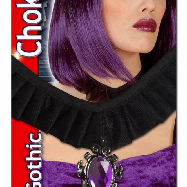Halloweenaccessoires: Halsband met steen