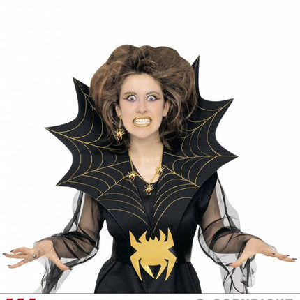 Halloweenaccessoires: Halsketting en oorbel Spider