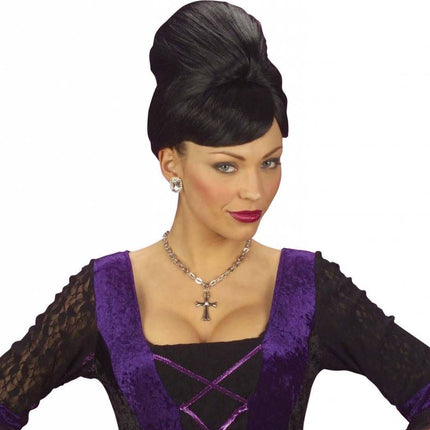 Halloweenaccessoires: Halsketting met Gotisch kruis