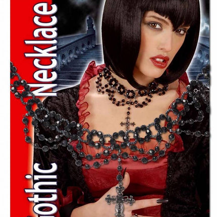 Halloweenaccessoires: Halsketting met kruis