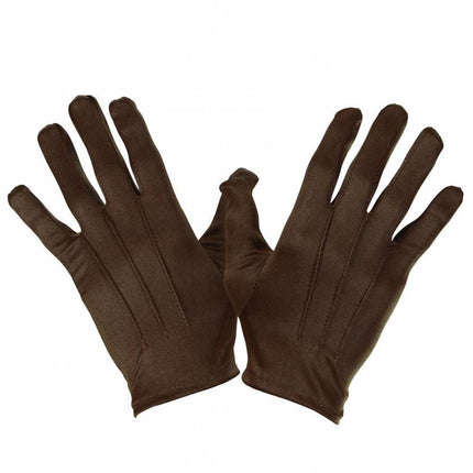 Halloweenaccessoires handschoenen bruin