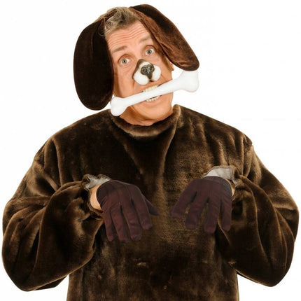 Halloweenaccessoires handschoenen bruin