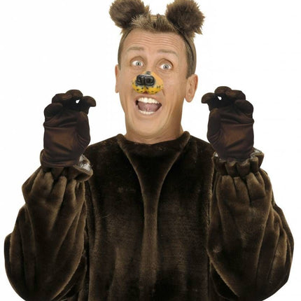 Halloweenaccessoires handschoenen bruin