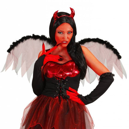 Halloweenaccessoires handschoenen duivel