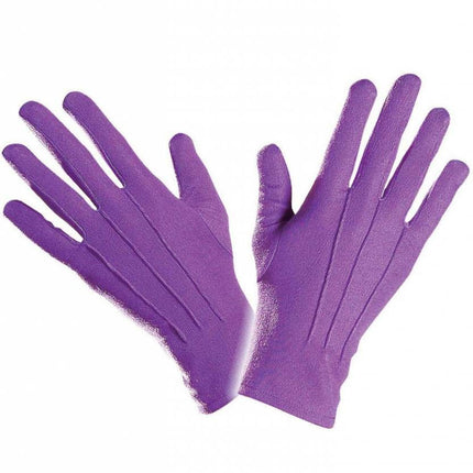 Halloweenaccessoires handschoenen paars