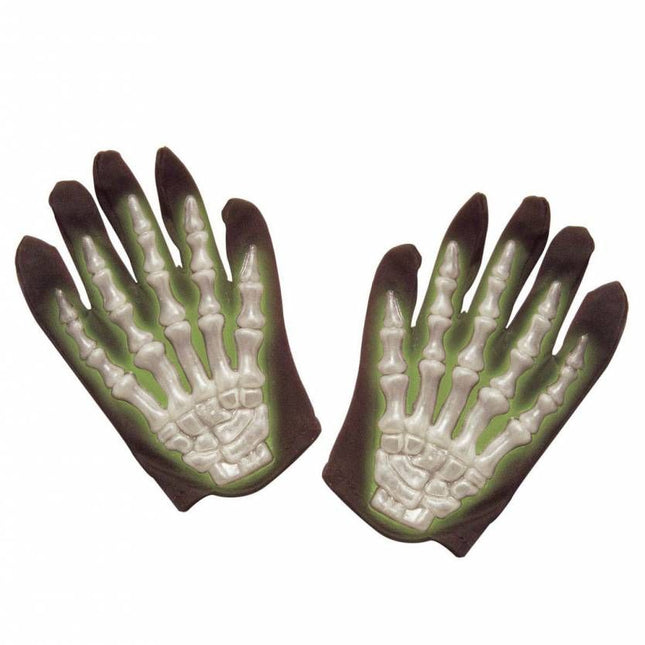 Halloweenaccessoires: Handschoenen skelet