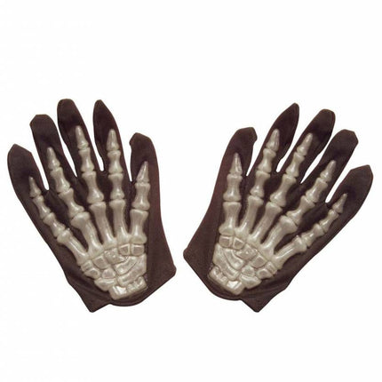 Halloweenaccessoires: Handschoenen skelet