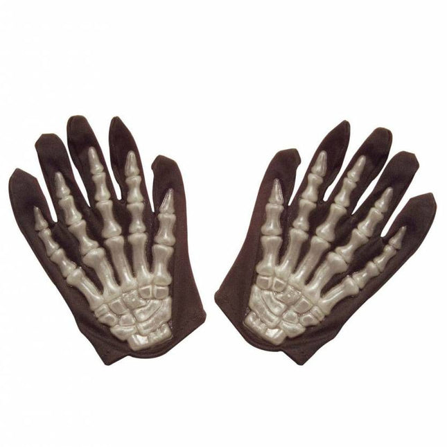 Halloweenaccessoires: Handschoenen skelet