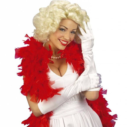 Halloweenaccessoires handschoenen spandex rood
