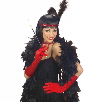 Halloweenaccessoires handschoenen spandex rood