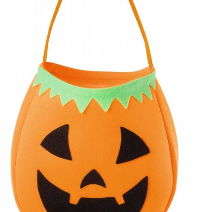 Halloweenaccessoires handtasje pompoen