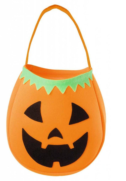 Halloweenaccessoires handtasje pompoen