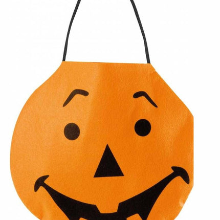 Halloweenaccessoires handtasje viltpompoen