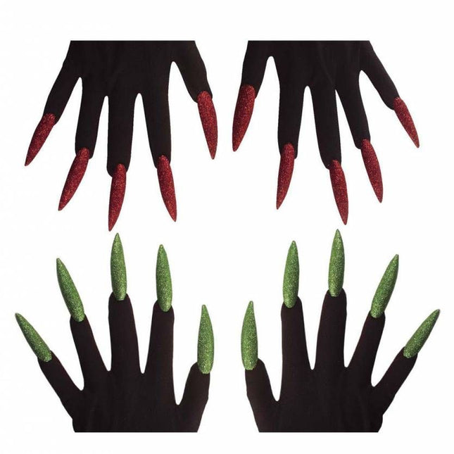 Halloweenaccessoires: Heksen handschoenen