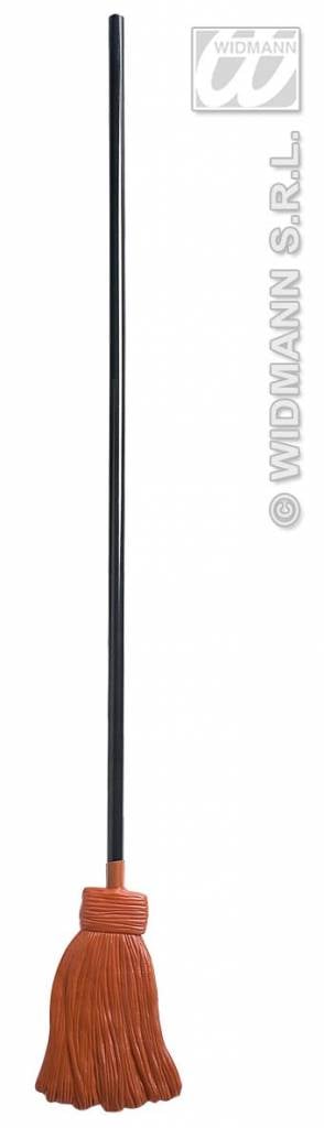 Halloweenaccessoires heksenbezem 122cm