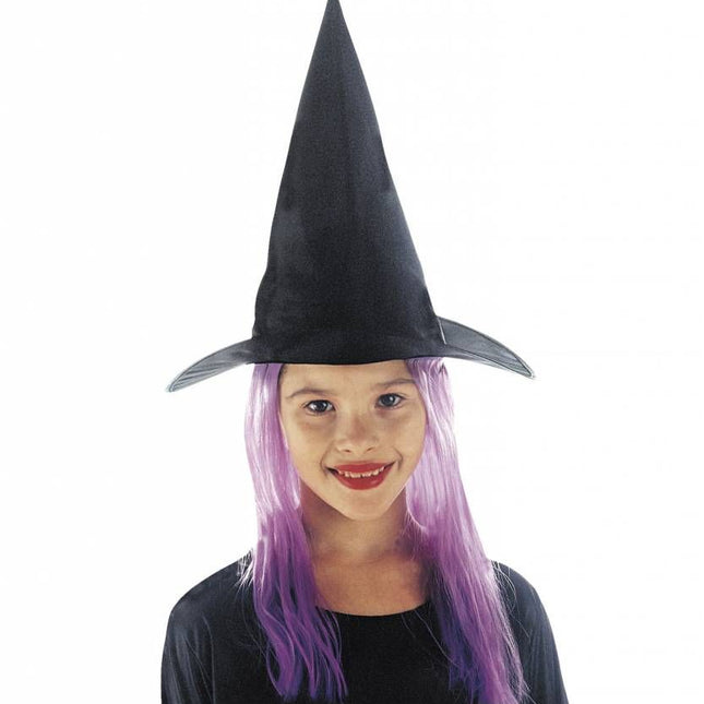 Halloweenaccessoires: Heksenhoedjes kind met haar