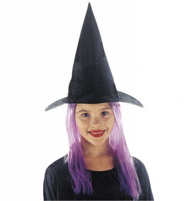 Halloweenaccessoires: Heksenhoedjes kind met haar