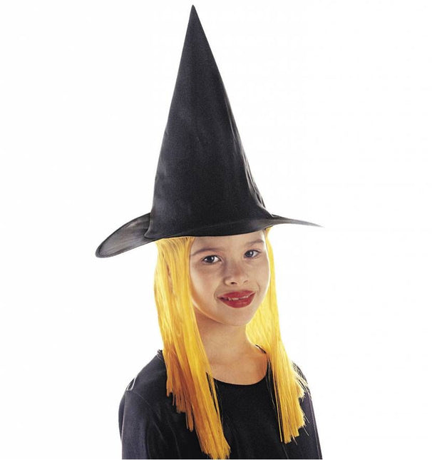 Halloweenaccessoires: Heksenhoedjes kind met haar