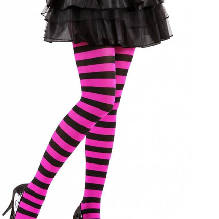 Halloweenaccessoires: Heksenpanty Rood/zwart