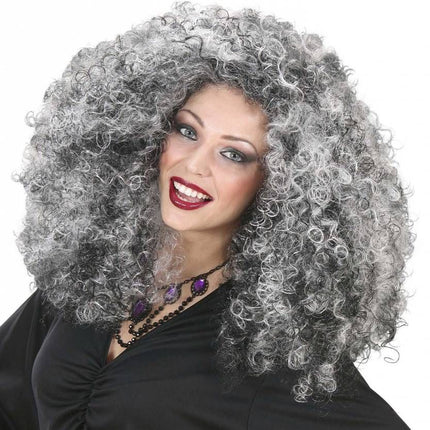 Halloweenaccessoires: Heksenpruik