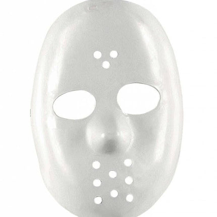 Halloweenaccessoires hockey masker wit