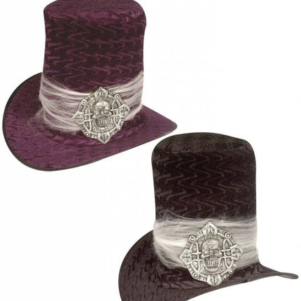 Halloweenaccessoires: Hoed met doodskop