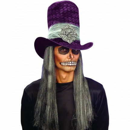 Halloweenaccessoires: Hoed met doodskop